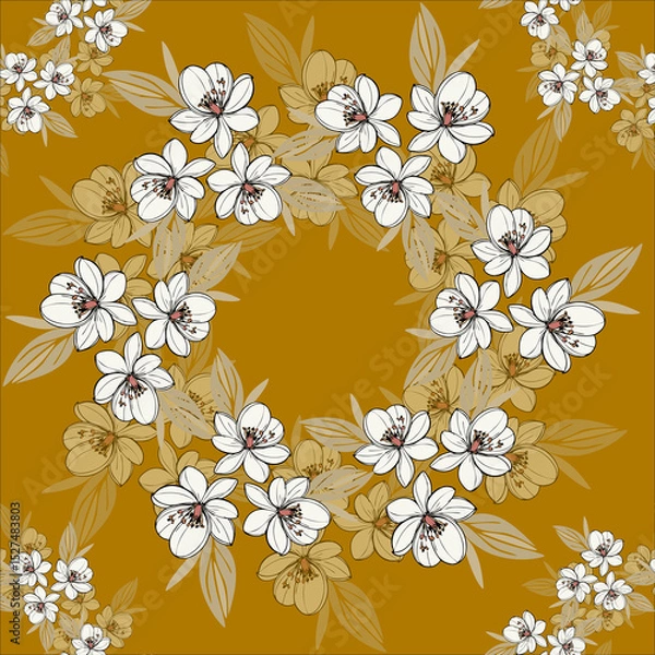 Fototapeta Textile repeat pattern