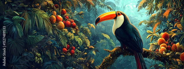 Obraz Colorful Bird in the Rainforest