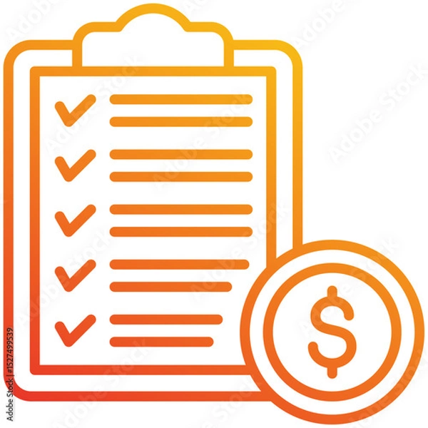 Obraz Checklist Icon