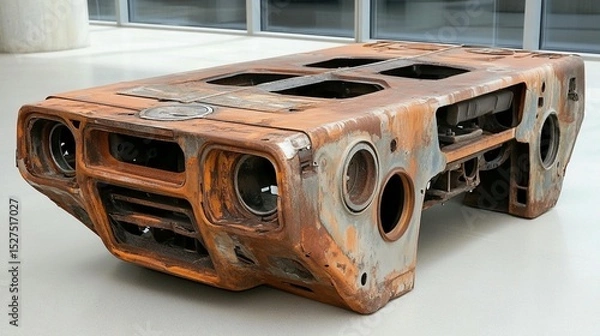 Fototapeta Rusty Car Front End