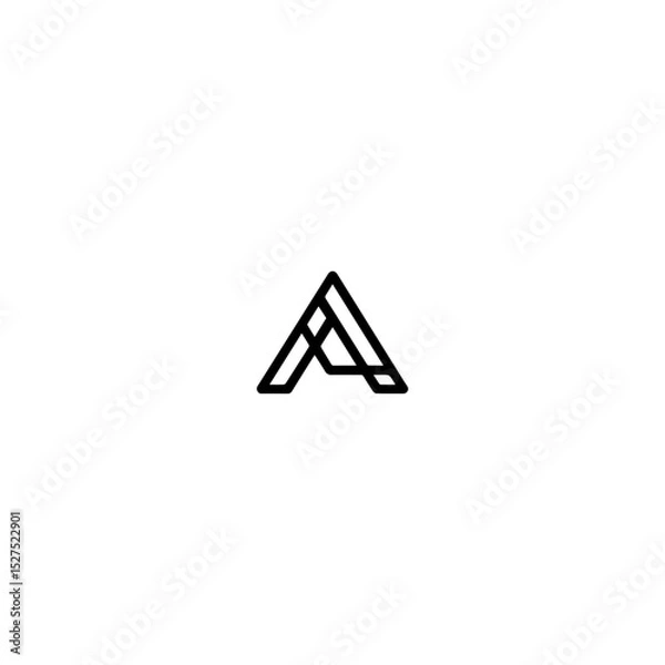 Fototapeta A , sign, warning, danger, triangle, symbol, icon, illustration, road, safety, caution, alphabet, 3d, hazard, electricity, concept, electric, traffic, alert, red, risk, letter, problem, business, dang