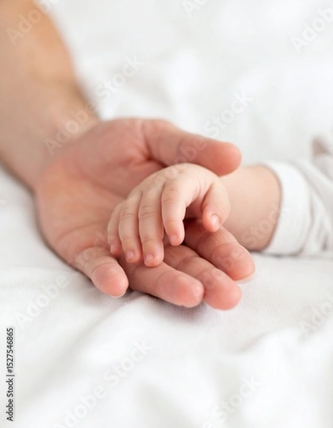 Fototapeta 赤ちゃんとママの手