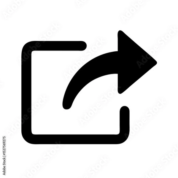 Obraz share arrow send icon