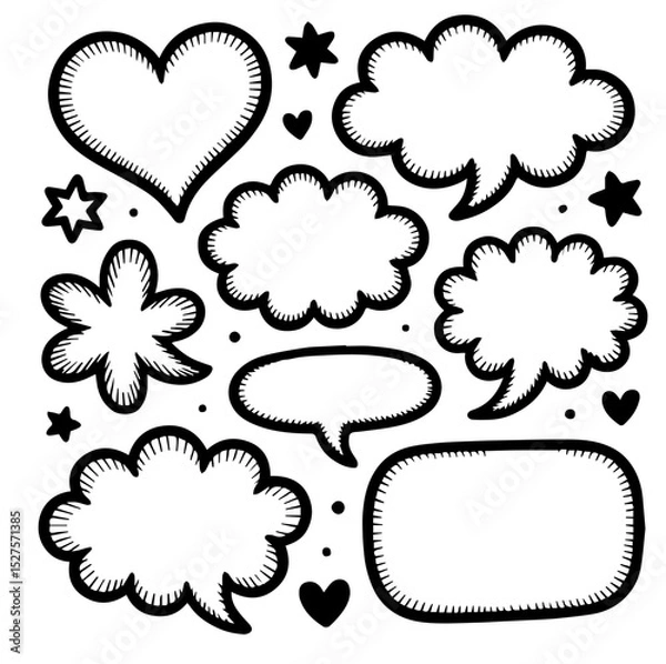 Obraz speech bubbles set