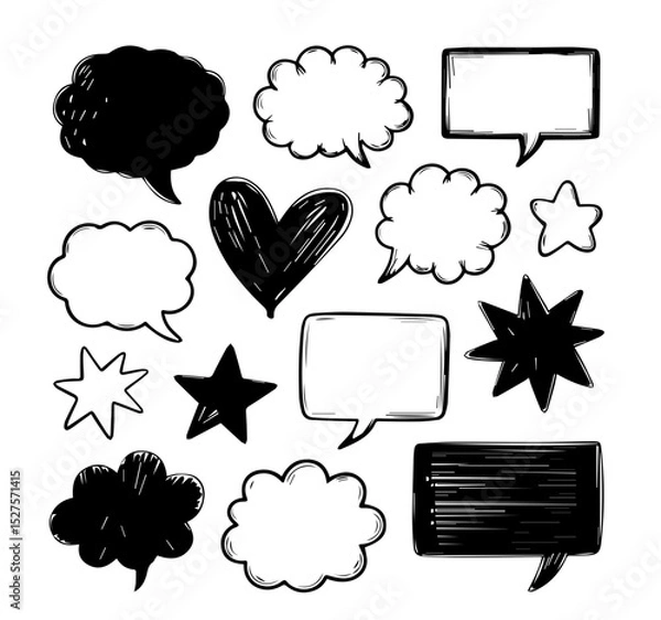 Obraz speech bubbles set