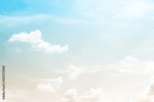 Obraz Sky pastel background beige blue gradient sunset sunrise summer abstract sky evening soft effect pattern texture design nature spring light beauty template