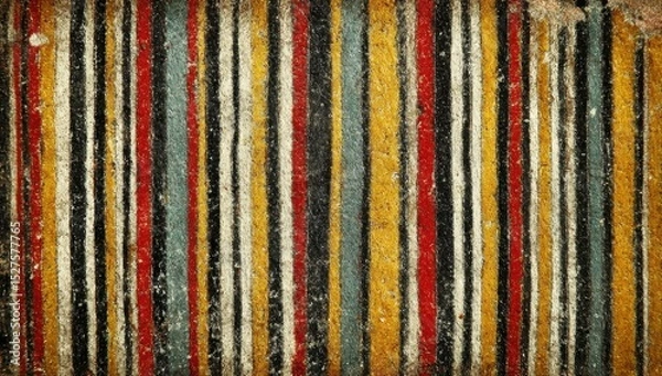 Fototapeta Aged, vertical striped texture