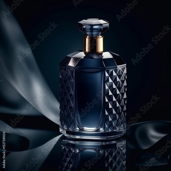 Obraz A bottle premium luxury cosmetics and perfume 3d mockup