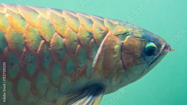Obraz red arowana fish