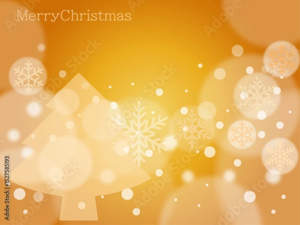 Obraz クリスマス■背景■クリスマスカード（ゴールド）