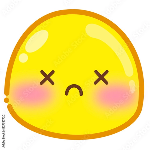 Fototapeta smiley face button