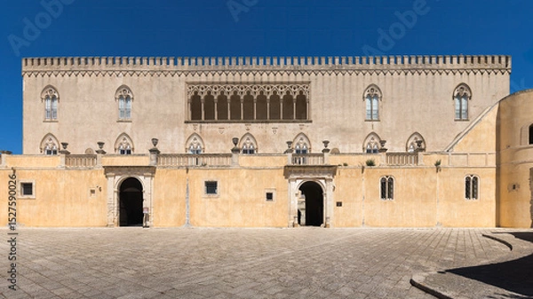 Fototapeta Exploring the Majestic Architecture of Donnafugata Castle in Sicily, Italy