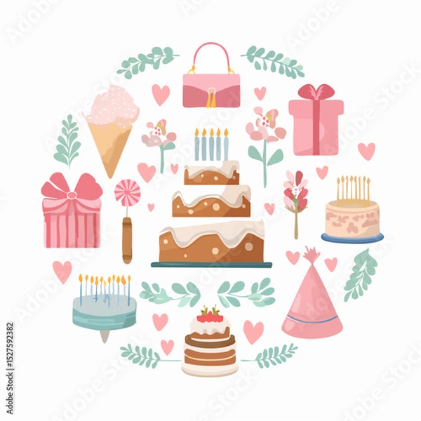 Obraz wedding cake set