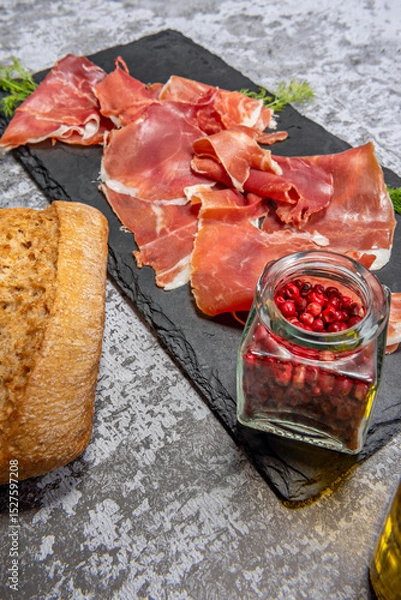 Fototapeta errano ham tapas are the epitome of simplicity and exquisiteness,