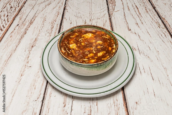 Fototapeta Although increasingly less common due to ethical and environmental concerns, this soup was long a symbol of luxury