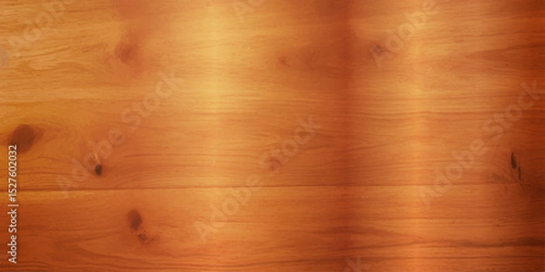 Fototapeta "An Intimate Close-Up of High Gloss Lacquered Wood Paneling, Showcasing a Deep, Rich Brown Color with a Reflective Surface and Subtle Natural Grain Texture That Evokes a Timeless Retro Aesthetic"
