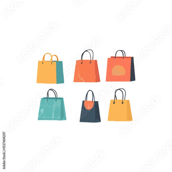 Obraz set of shopping bags