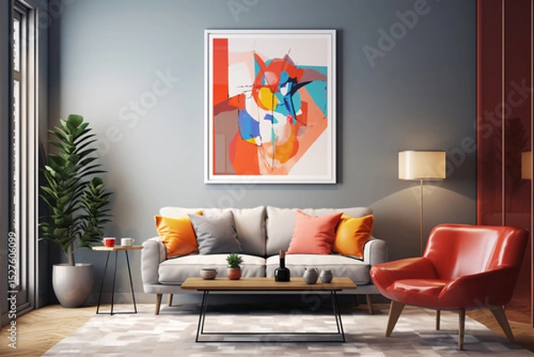 Fototapeta Contemporary Elegance, Exploring Modern Aesthetic Through Art. Generative AI