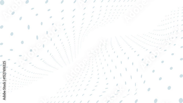Obraz white abstract background with wavy dots