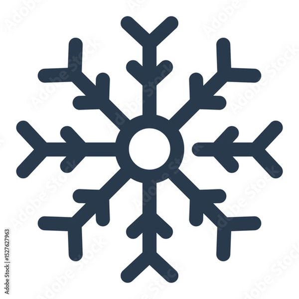 Fototapeta Snowflake Vector Icon for Canada Day