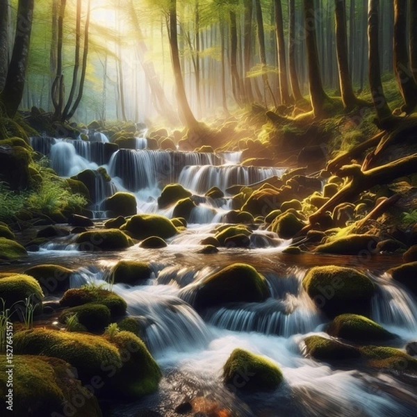 Obraz Stream Cascade from a stream