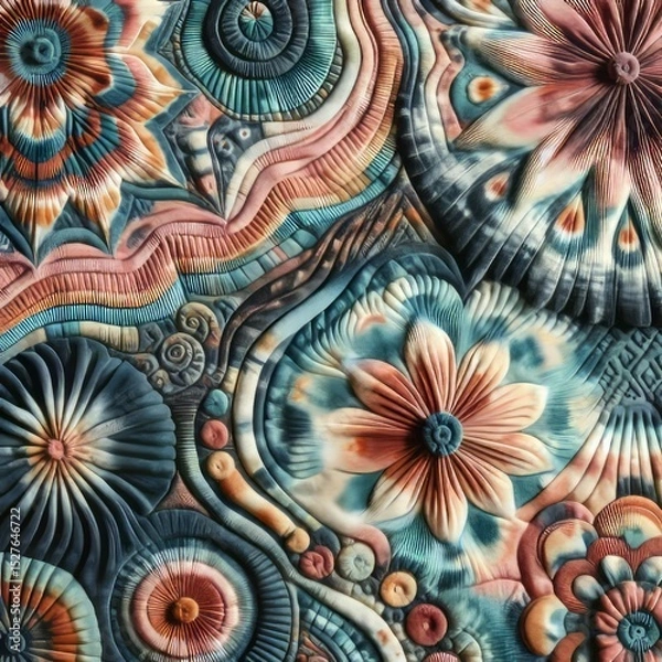 Obraz Tie Dye a corduroy fabric