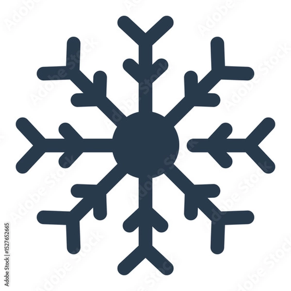 Fototapeta Snowflake Vector Icon for Canada Day