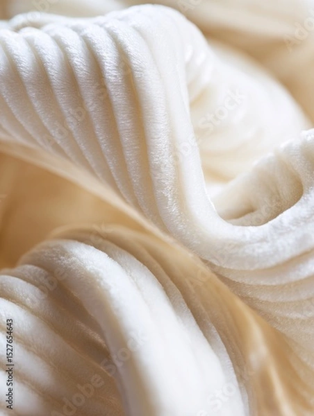 Obraz Creamy white substance forming smooth, elegant waves