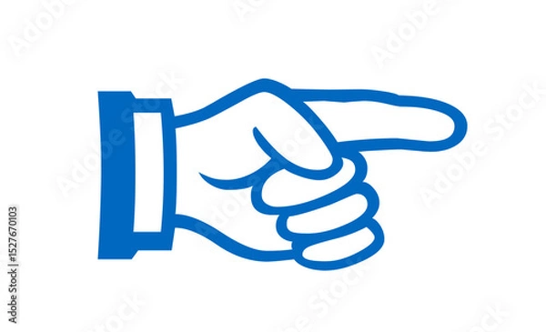 Obraz Index Finger Pointing Right