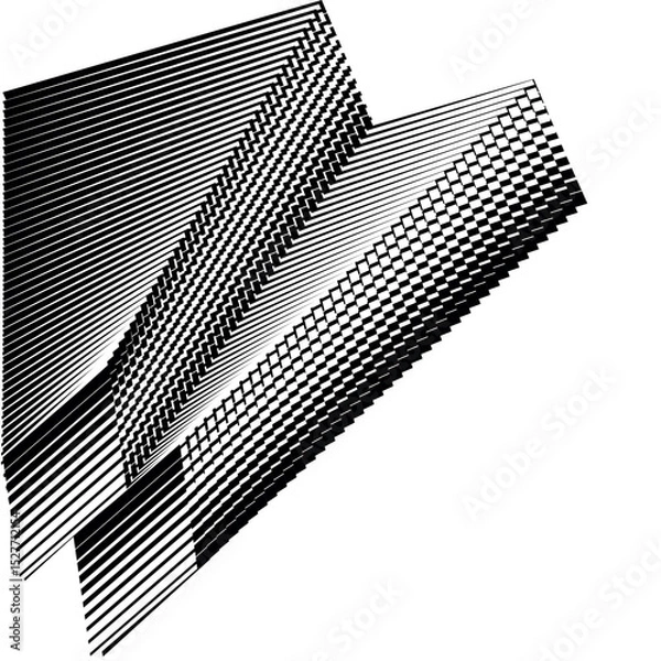 Fototapeta Основные RGB op art creative dynamic pattern, modern graphic vector design element