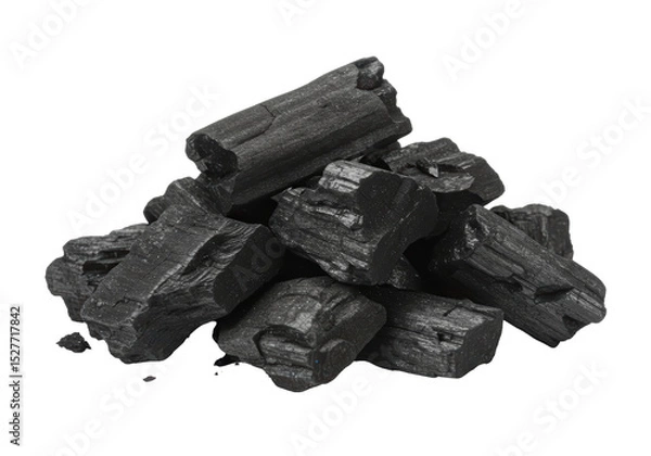 Fototapeta Isolated charcoal isolated