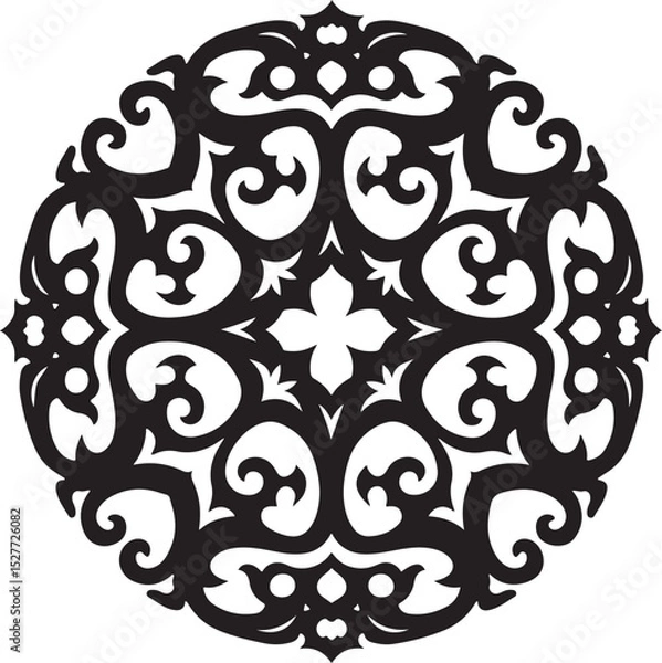 Fototapeta Ornate Circular Medallion Design vector