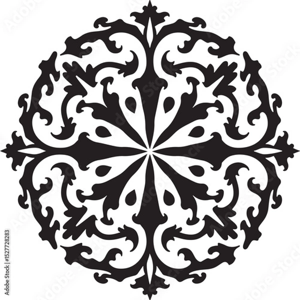 Fototapeta Ornate Circular Medallion Design vector