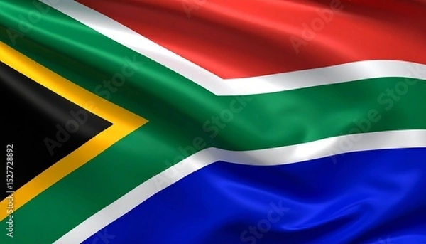 Obraz Waving Flag of South Africa