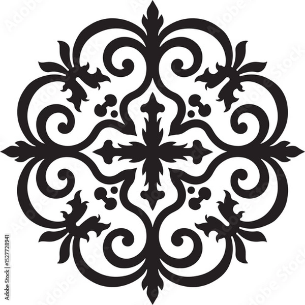 Fototapeta Ornate Circular Medallion Design vector