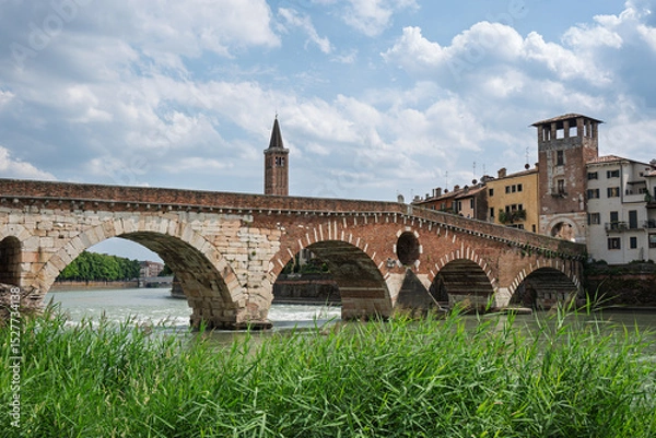 Obraz Adige river in Verona, Italy.