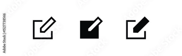 Obraz Pen Icon. Pencil, education, writer, copywriting icons button, vector, sign, symbol, logo, illustration, editable stroke, flat design style isolated on white linear pictogram