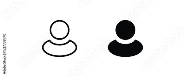 Obraz User name Icon Set Men, Women id icon business icons isolated on white Admin