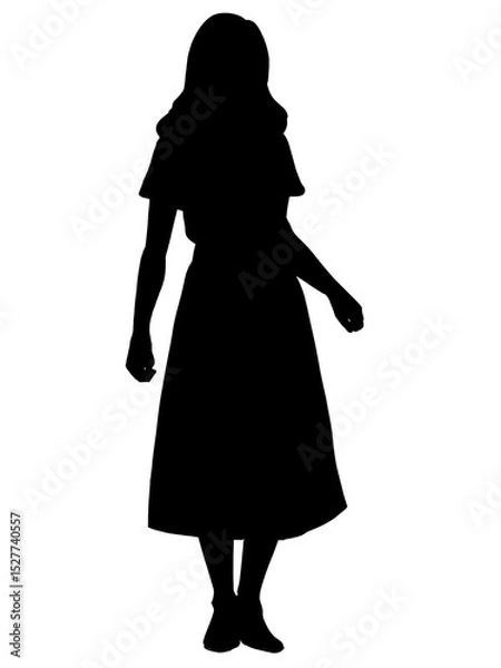 Obraz 女性全身シルエット