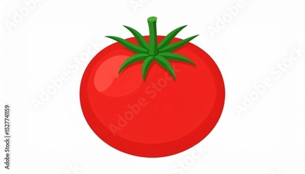 Obraz Tomato as a vector file isolated on white