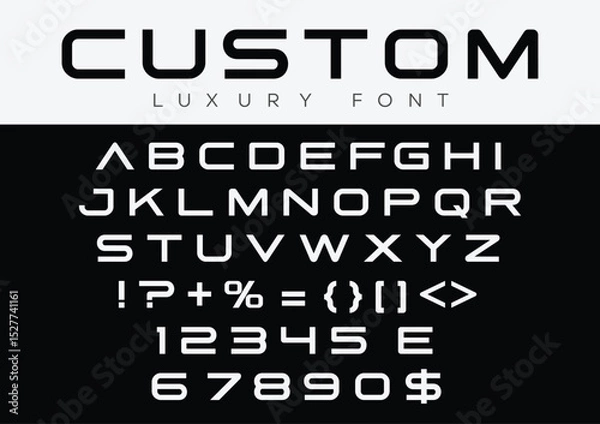 Obraz Original bold alphabet, creative characters set.