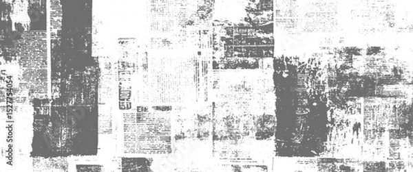 Fototapeta Vector newspaper or magazine clippings