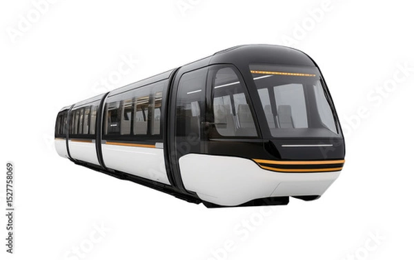 Obraz Train with a white and black color scheme