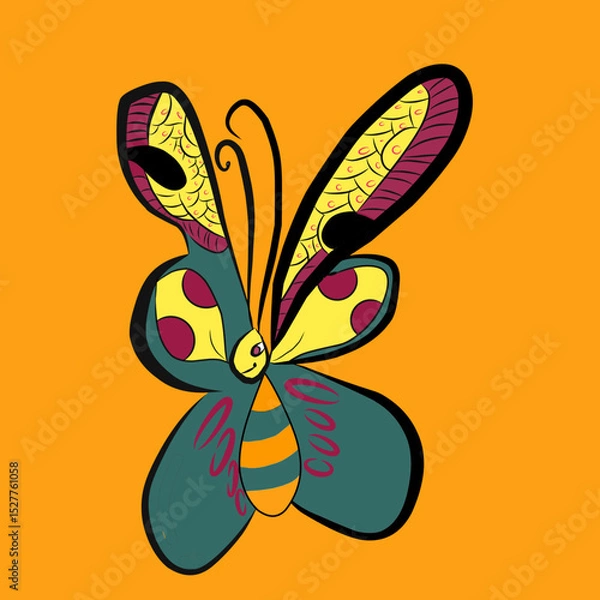 Fototapeta butterfly vector illustration