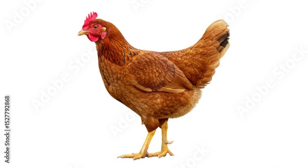 Obraz Isolated Brown Hen