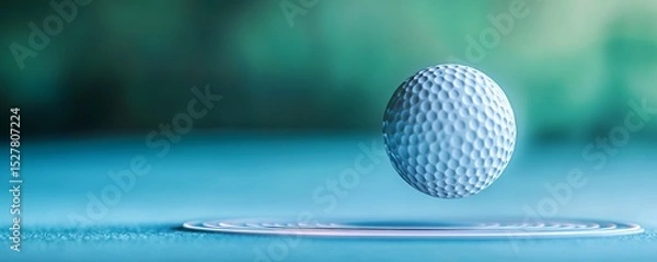 Obraz Floating Golf Ball with Ripples, minimal , sports
