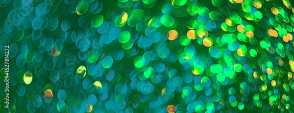 Fototapeta abstract green background with bokeh