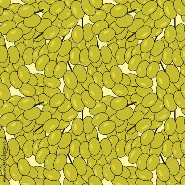 Obraz vector grapes seamless pattern background design
