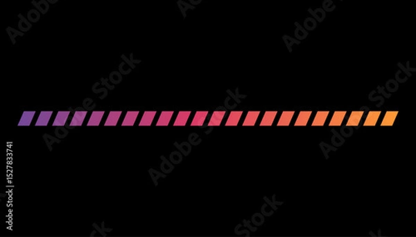 Obraz Loading or progress completed percentage bar, loading status bar, download progress icon vector