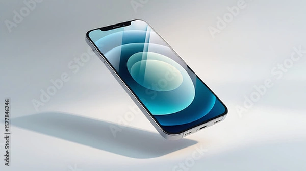 Obraz mobile phone on white background